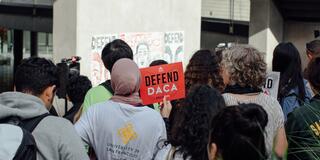 Students at DACA vigil