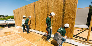 Students volunteer with Habitat for Humanity in Oceanview