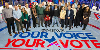 USF students and faculty with ABC news team