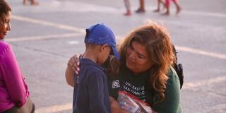 Belinda Hernandez-Arriaga with boy