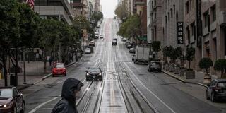 Empty streets of San Francisco