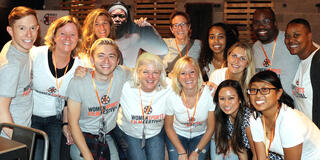 Festival volunteer team and staff at the wrap party