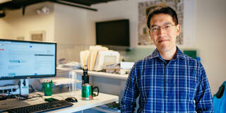 Richard Hsu in his office