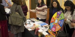 Veronica Johnson and others at information session
