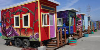 Tiny houses at YSA Empowerment Village