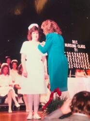 Kimberly Perris at Riverside City College in 1991