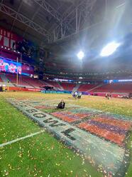 Brooke Caffey at Super Bowl