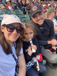 Jose Bonilla with his wife and daughter