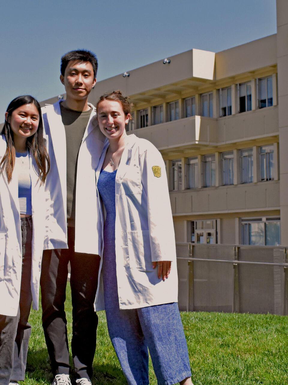Three nursing students