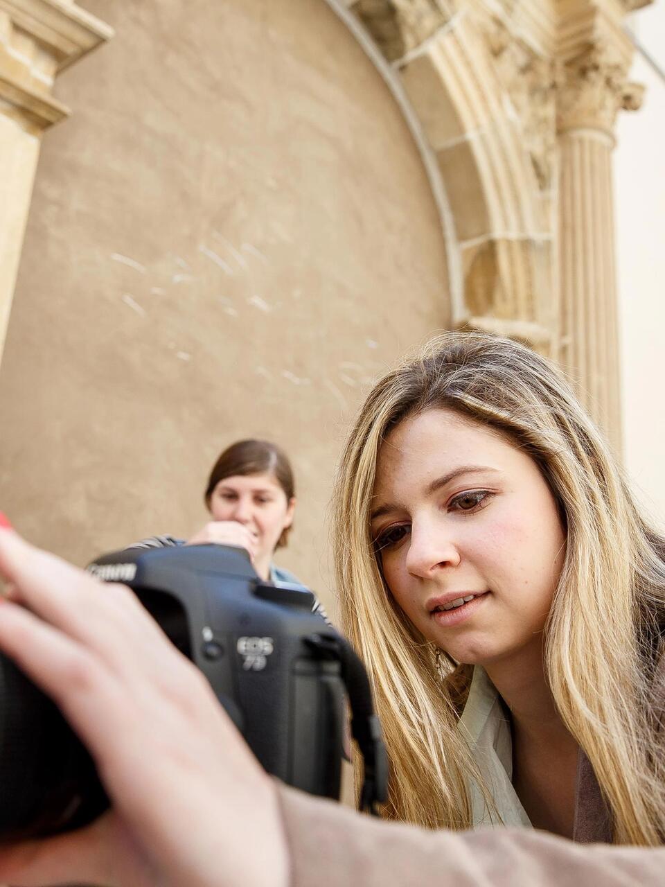 USF Student with camera