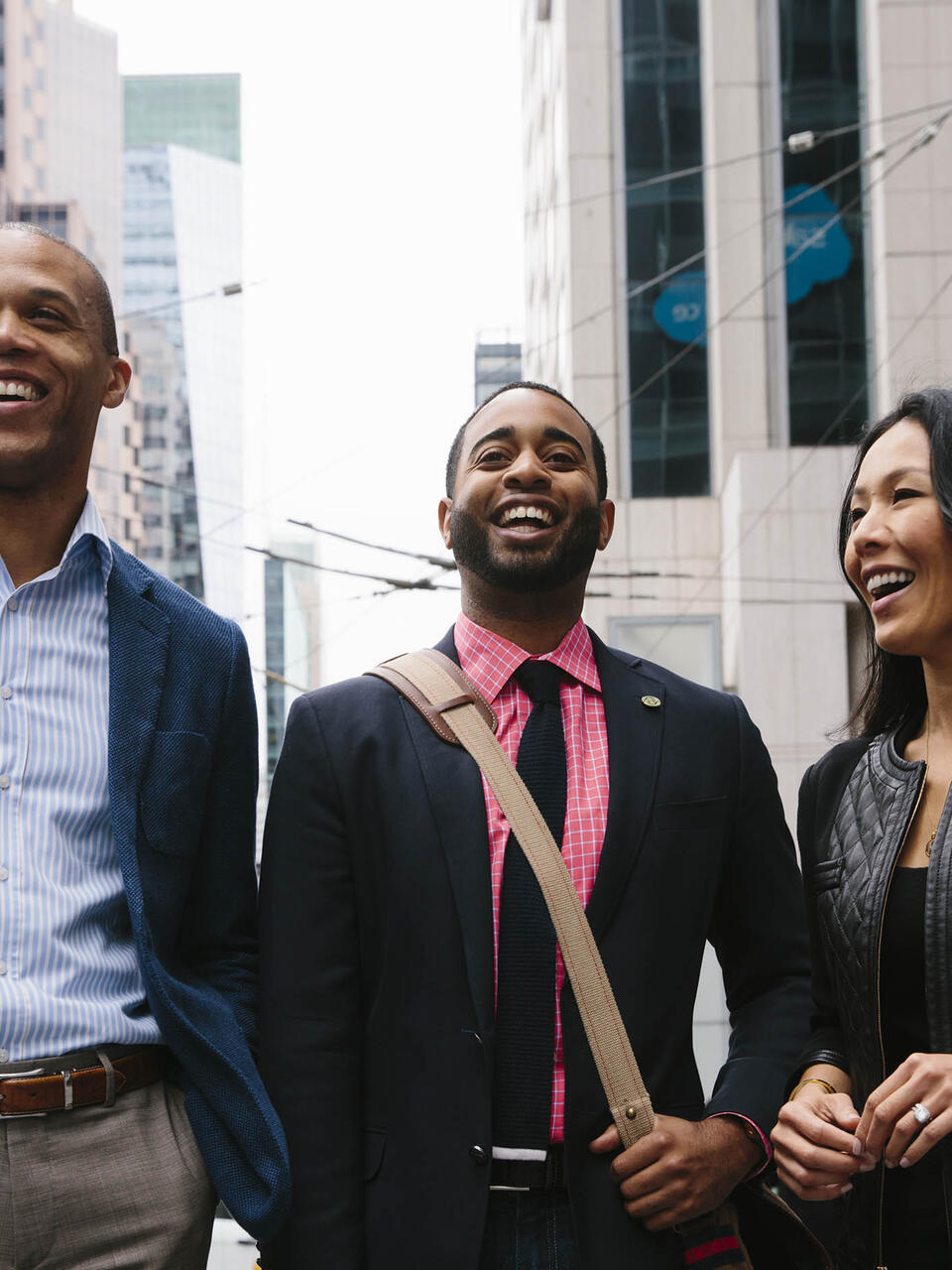 Graduate students in downtown San Francisco.
